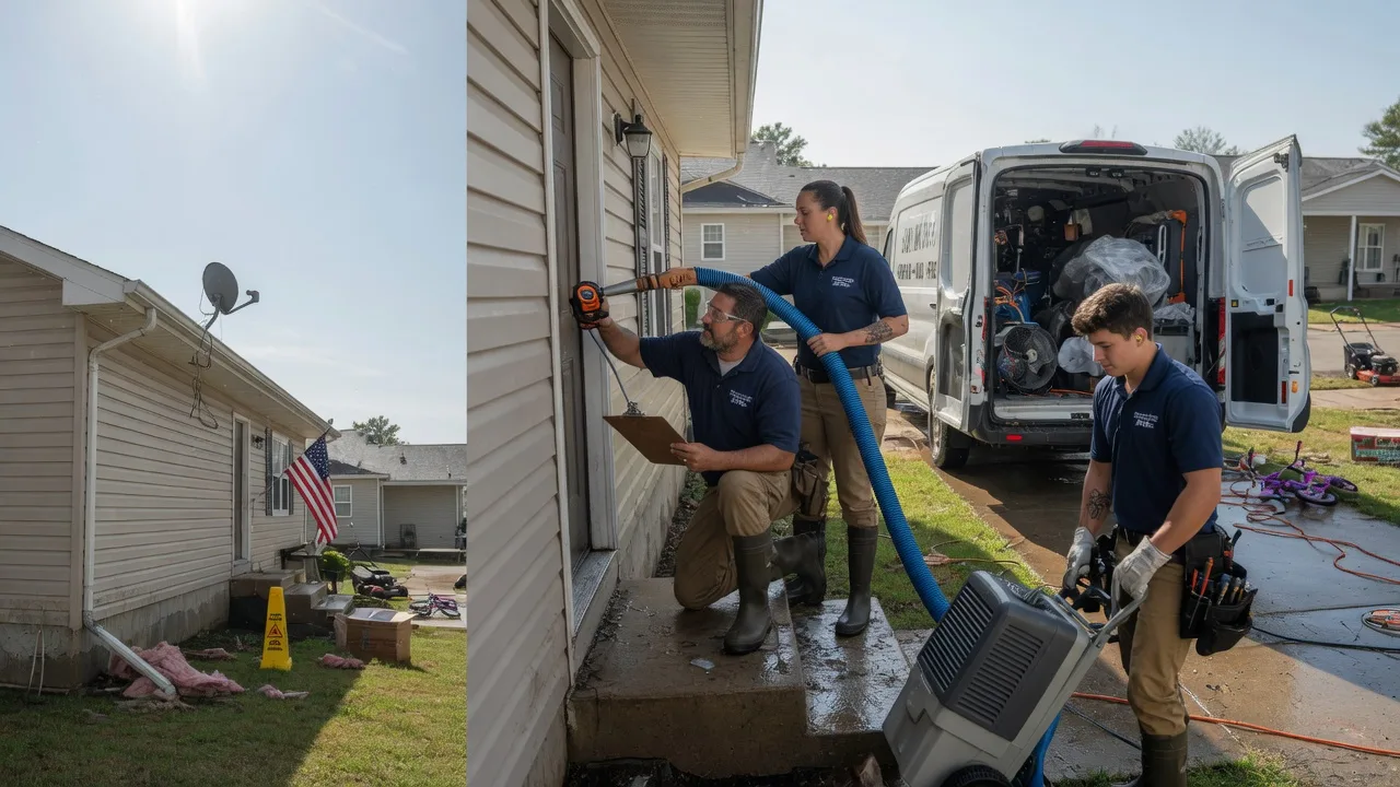 Ceiling Water Damage Restoration in Mindoro, WI near me